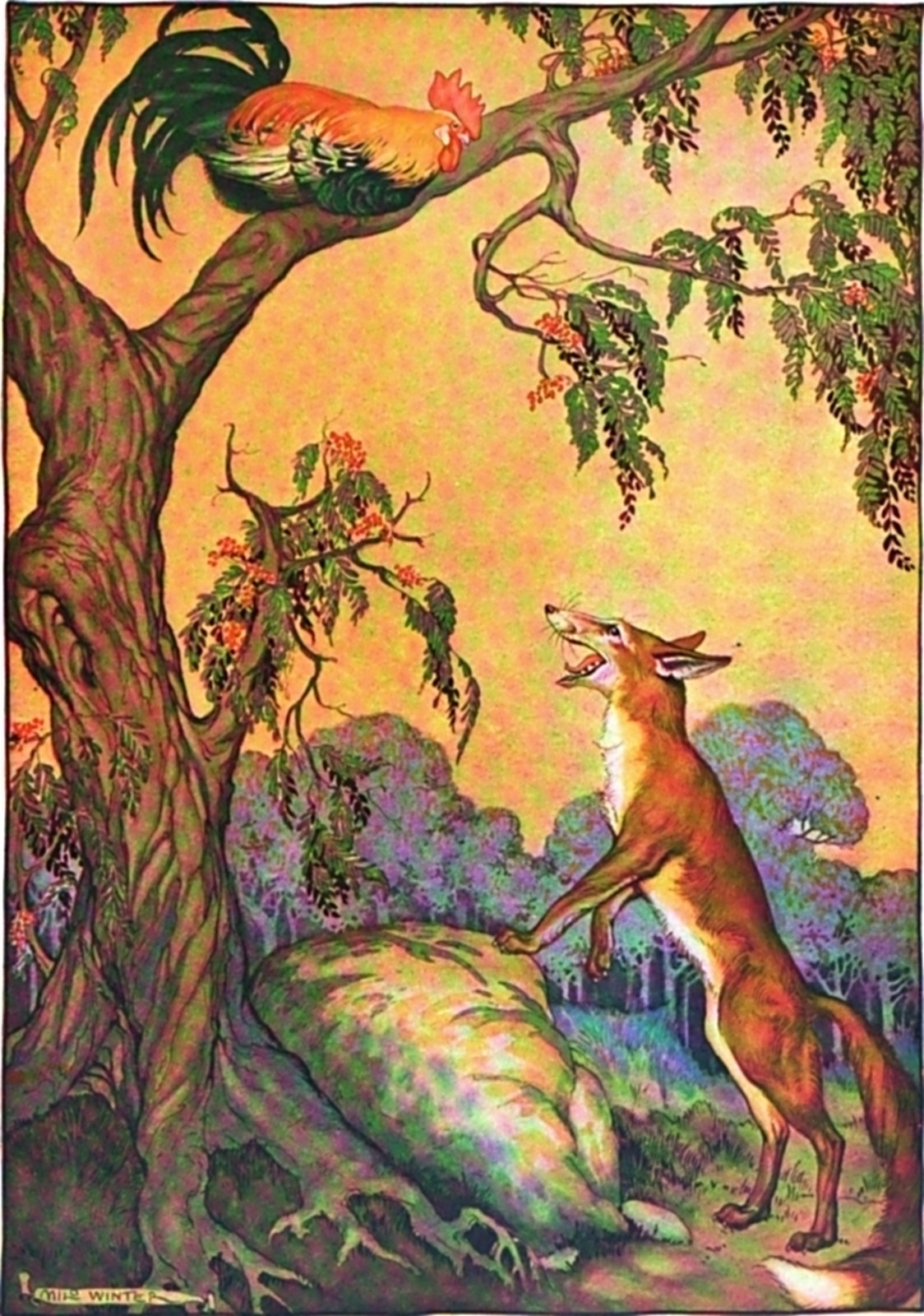 The Cock and the Fox
